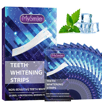 #ad MySmile 28pc Teeth Whitening Strips WhiteStrips Non Sensitive Tooth Whitener $13.99