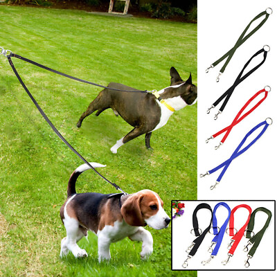 #ad Walk Two Dogs with A Single Lead Double Leashes Coupler Twin Lead Walking Leash
