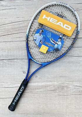 #ad Head Ti.Conquest Tennis Racket 4 3 8 Grip Head NWTags