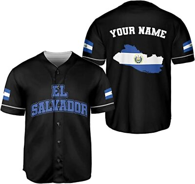 #ad Personalized El Salvador Proud AOP Baseball Jersey Unisex XS 5XL El Salvador Je