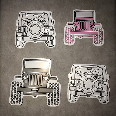 #ad New 4 Ct JEEP Stickers