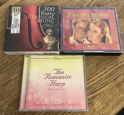 #ad Classical Relaxing Music Lot 3 CD 15 Disc Lot 300 Years Of Classical Music Harp