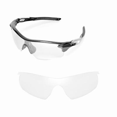 #ad New Walleva Clear Replacement Lenses For Oakley Radarlock Pitch