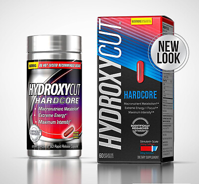 #ad Hydroxycut Hardcore Fat Burn Weight Loss Energy Supp 60 Ct. Exp.08 2026