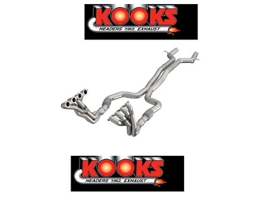 #ad 2#x27;#x27;x 3quot; Kooks stainless steel long tube headers green catted exhaust 2313F632