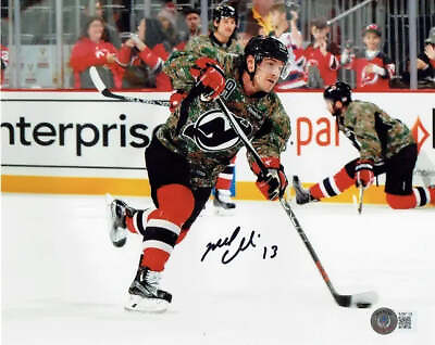 #ad Michael Cammalleri New Jersey Devils Autographed 8x10 Photo Beckett Holo