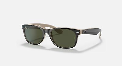 #ad Ray Ban New Wayfarer Color Mix 52 mm Green Classic G 15 Sunglasses RB2132 875 52