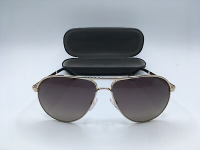#ad TOM FORD FT0144 S Men#x27;s Gold Frame Grey Lens Aviator Sunglasses 58MM