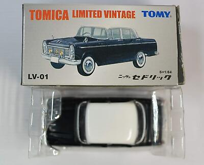 #ad Tomica Limited LV 01c Nissan Cedric Black white roof