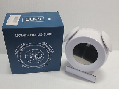 #ad RECHARGEABLE LED CLOCK REG.NO.: 201830368494.8 BOXED