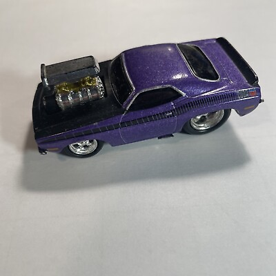 #ad 1970 Plymouth Hemi Cuda 1 64 Scale Diecast Muscle Machines Pro Street Drag Pack