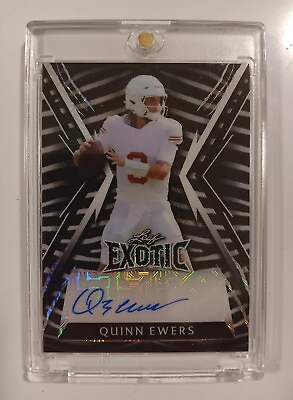 #ad 2023 Leaf Exotic Quinn Ewers Auto Zebra Black Mojo 8 Autograph One Touch Case