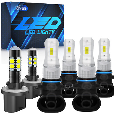 #ad Xenon White LED Headlight Fog Lights Bulbs Kit For Nissan Armada 5.6L 2005 2010 $39.99