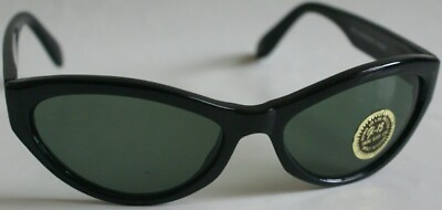 #ad NWT True Vintage retro 80#x27;s 90#x27;s wrap around style w G 15 glass lens sunglasses