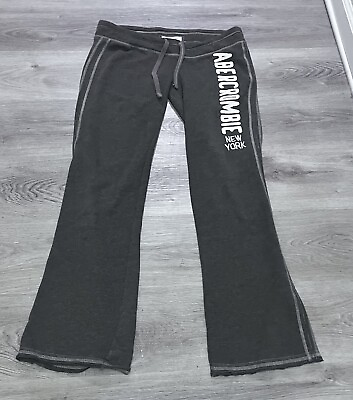 #ad Abercrombie and Fitch Sweat Pants Gray Extra Small Women#x27;s