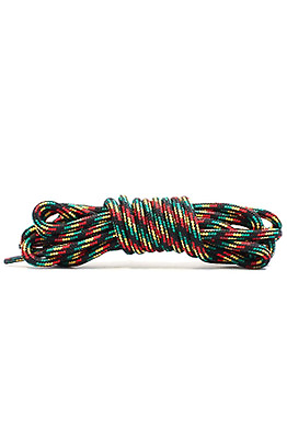 #ad FULLY LACED RASTA ROPE LACES RASTA SHOELACES RED YELLOW GREEN BLACK JAMAICA