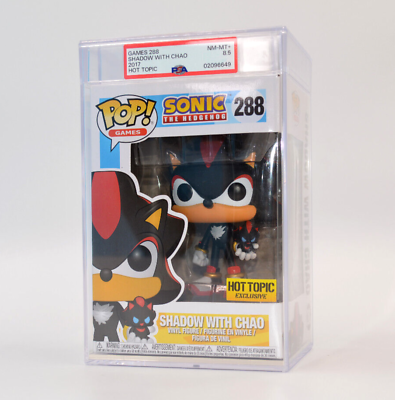 #ad PSA Graded 8.5 NM MT #288 Shadow With Chao Hot Topic Sonic Hedgehog Funko Pop