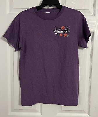 #ad Blessed Girl Women’s Size Medium Purple Tshirt With PSALM 103:1 Bible Verse
