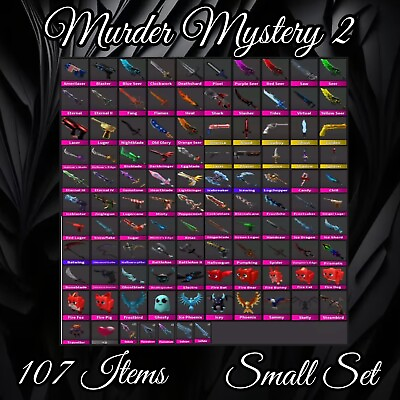 #ad Murder Mystery 2 Mm2 Godly Set small Set 107 Items Very Rare Now