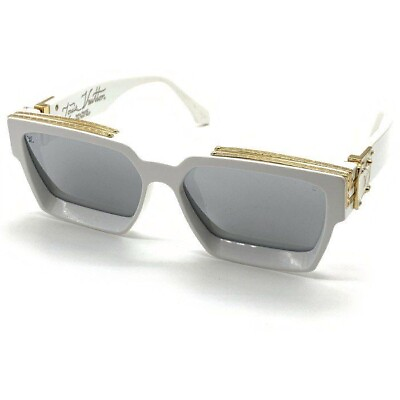#ad LOUIS VUITTON Z1166E Monogram 1.1 Millionaire Eyewear sunglasses acetate White