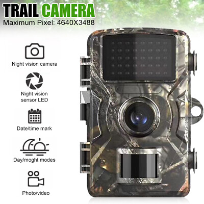 #ad Outdoor Trail Camera 1080P Night Vision Motion Activated Waterproof Trap Camera