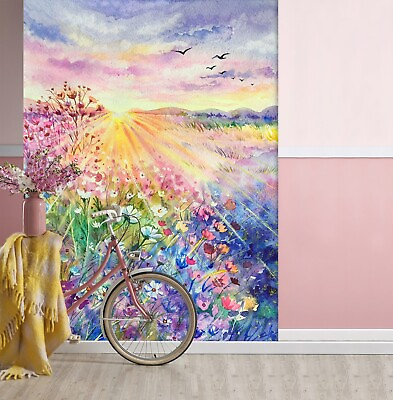 #ad 3D Colorful Petals 247 Wallpaper Mural Paper Wall Print Indoor Murals CA Coco