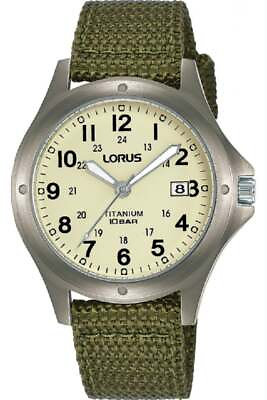 #ad Lorus Gents Military Titanium Watch RG877CX9 formally RXD425L8