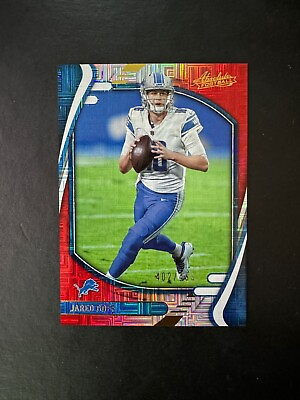 #ad 2021 Panini Absolute Jared Goff Red Spectrum Mojo #8 Lions #d 402 499 $4.99