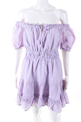 #ad Lost Wander Womens Lilac Mini Dress Lilac Size XS