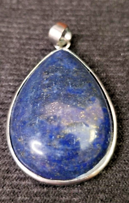 #ad Lapis Lazuli Gemstone 925 Sterling Silver Jewelry Handmade Pendant