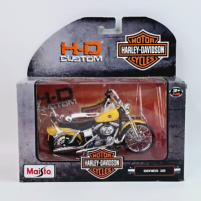#ad Maisto 2001 FXDWG Dyna Wide Glide 1:18 Harley Davidson Motorcycle Series 39