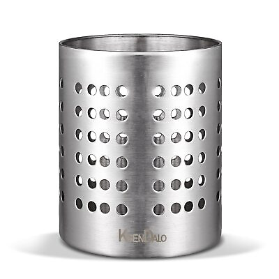 #ad KSENDALO Kitchen Stainless Steel Utensil Holder 18 10 304 Heavy Thick Utili...