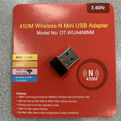 #ad N 300Mbps Mini Wireless USB Wifi Adapter LAN Antenna Network 802.11n g b Nano