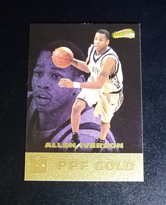 #ad ALLEN IVERSON RC 1996 97 All Sport PPF Gold SP Philadelphia 76ers Nmmt HOF