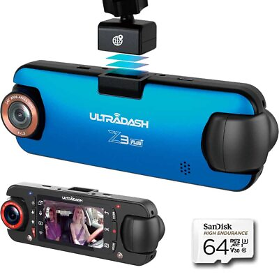 #ad UltraDash Z3 Commercial Edition 64GB SD Card Dual Lens Dash Cam High En...