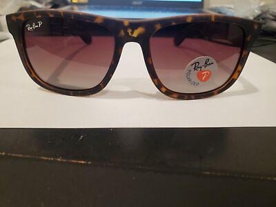 #ad #ad Ray Ban Justin RB4165 Classic Polarized Brown Gradient Square Men#x27;s Sunglasses