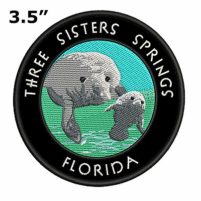 #ad Three Sisters Springs Florida Embroidered Patch Iron Sew On Gear Applique