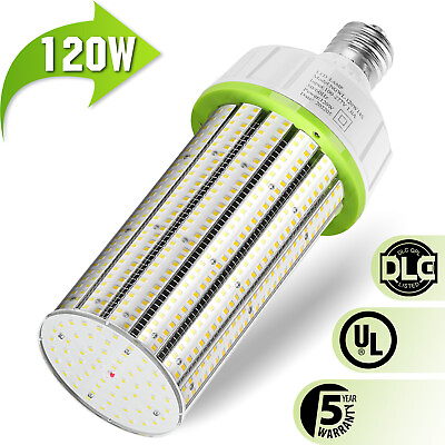 #ad 120 Watt LED Corn Light Replace 500W MH HPS Commercial Corn Bulbs E39 Mogul Base