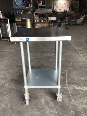 #ad Regency 24quot; Square Stainless Commercial Kitchen Table Cart