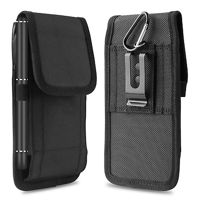 #ad Vertical Cell Phone Holster Pouch Wallet Case With Belt Clip For Samsung iPhone