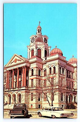 #ad Postcard Court House Gatesville Texas Coryell County