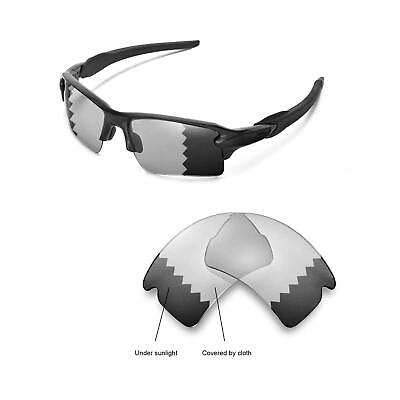 #ad New Walleva Polarized Transition Replacement Lenses For Oakley Flak 2.0 XL