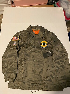 #ad Nike Green Bay Packers Salute to Service 2019 Jacket NWT Men’s AT7782 222 STS