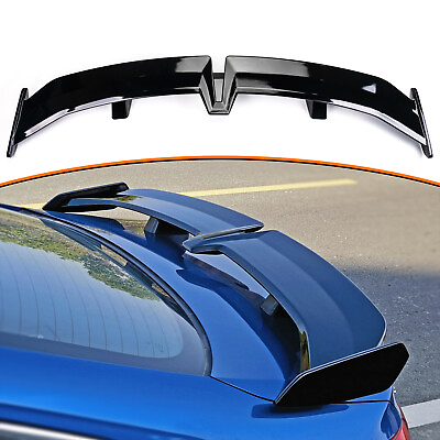 #ad For 2022 2023 11th Honda Civic Rear Trunk Spoiler Wing Glossy Black
