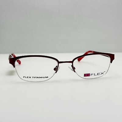 #ad Ti Flex Eyeglasses Eye Glasses Frames 2101 615 50 18 135 Red