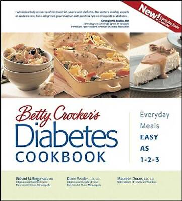 #ad Betty Crocker#x27;s Diabetes Cookbook: Everyday Meals Easy as 1 2 3 Betty C GOOD