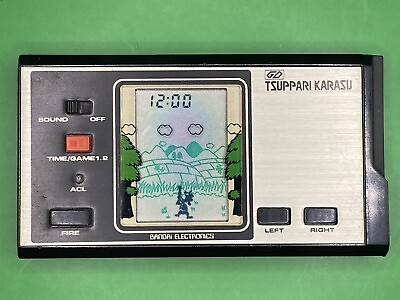 #ad Bandai Electronics GD Tsuppari Karasu Handheld LCD Game Watch Japan 1981