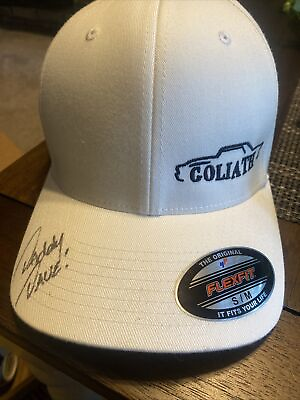 #ad Goliath Baseball Cap Signed By Daddy Dave Flexfit Hat S M Street Outlaw Racers