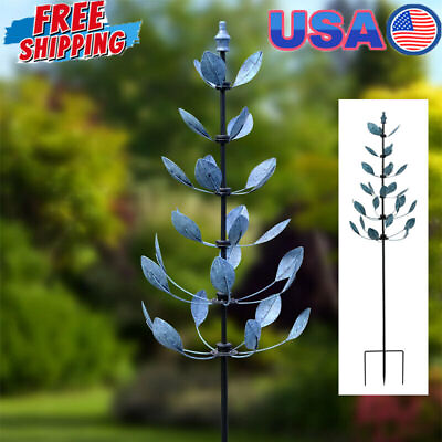 #ad 72.6#x27;#x27; H Wind Spinner Metal 4 Prong Ground Stake Antirust for Garden