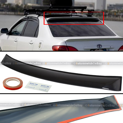#ad For 09 13 Toyota Corolla Thin Verion Tinted Rear Window Roof Vent Visor Spoiler
